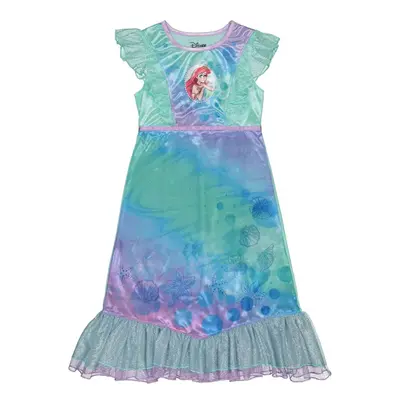 Disney Girls' Little Mermaid Fantasy Gown Nightgown WATERCOLOR ARIEL