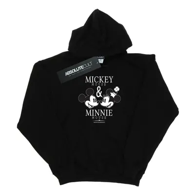 (L, Black) Disney Mens Mickey And Minnie Mouse Mousecrush Mondays Hoodie