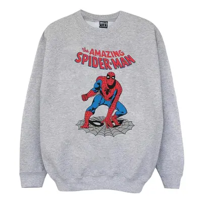 (4XL, Sports Grey) Marvel Mens The Amazing Spider-Man Sweatshirt