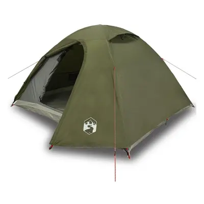 (olive green, 4-person) vidaXL Camping Tent Persons Portable Outdoor Hiking Dome Tent Waterproof