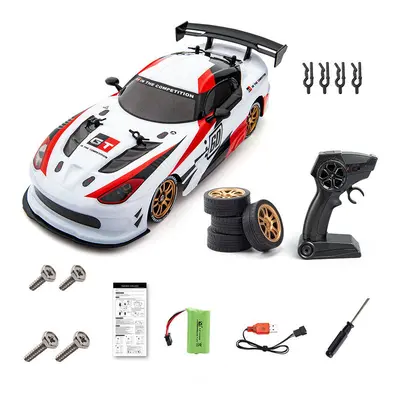 (White) 1/16 2.4G 4WD Drift RC Car Vechicle Models Toy Full Proportional Control