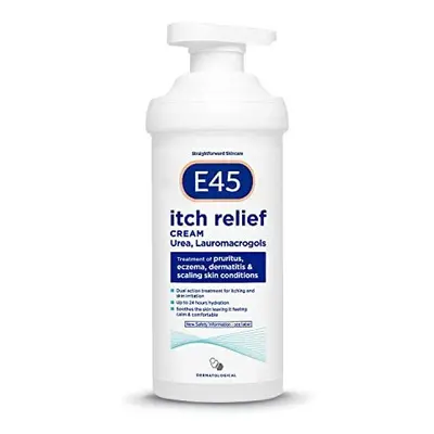 E45 Dermatological Itch Relief Cream, Moisturising Dual Action Treatment for Itchy and Irritated