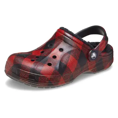 crocs Unisex Ralen Lined clogs Fuzzy Slippers Buffalo Plaid US Me