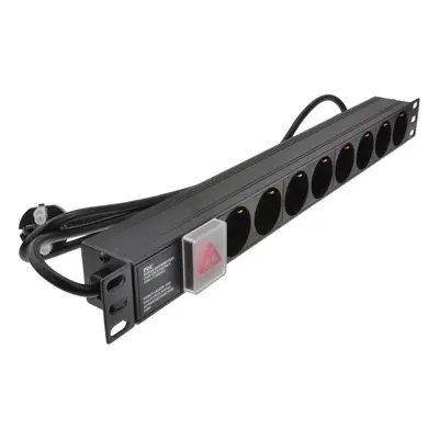 kenable Power Distribution Unit Rack PDU Way Euro Schuko Socket & Plug