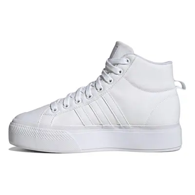 adidas Women's Bravada 2.0 Mid Platform Skate Shoe White/White/Chalk