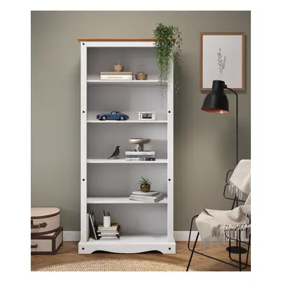 Corona White Large Bookcase