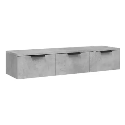 (Concrete grey) vidaXL Wall Cabinet Floating TV Unit Media Cabinet Storage Engineered Wood