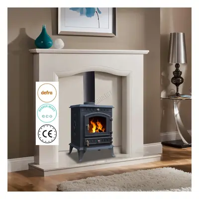 HEATSURE Wood Burner Stoves Multi-fuel Fireplace Woodburning Heater Warm 7KW