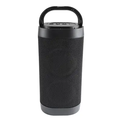 (Black) Bluetooth 5.0 Holder Outdoor Speaker Waterproof Hi-Fi Bass Sound Sub woofer Support USB 