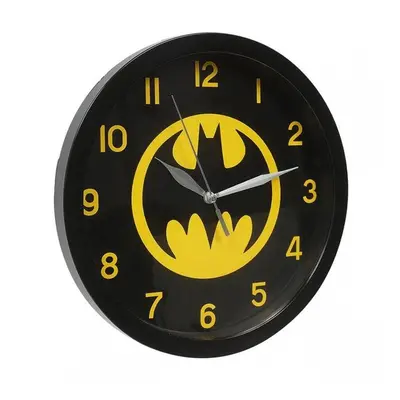 Batman Batman Black on Yellow Symbol Wall Clock