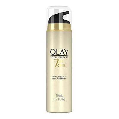 Olay Total Effects 7-In-1 Face Moisturizer Plus Mature Therapy, Beige, 1.7 Fl Oz