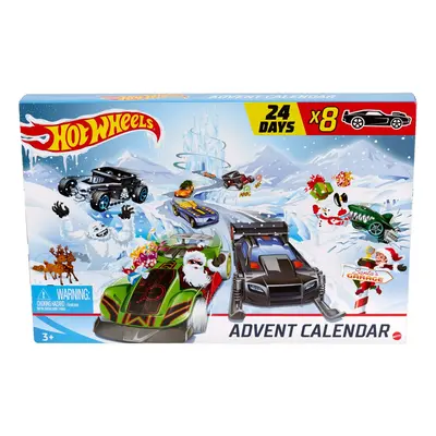 Hot Wheels Advent Calendar Day Holiday Surprises with Cars and Accessories Ages and Older