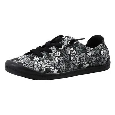 Skechers BOBS Women's Beach Bingo-Woof Pack Sneaker Black/Black M