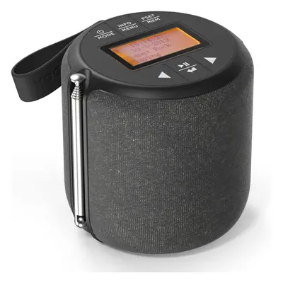 Portable DAB Radio, Bluetooth Speaker, DAB Plus/DAB Radio, FM Radio, Shower Speaker, IPX4 Splash