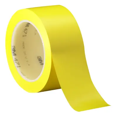 3M Vinyl Tape in x yd Yellow Roll Yellow Floor Tape Pa