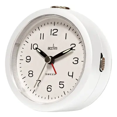 Acctim Orla Sweep Alarm Clock in White