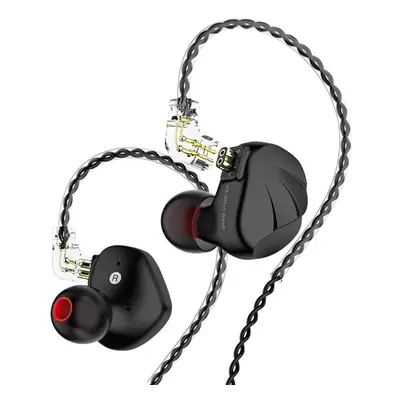 (Black, With Mic) Dynamic Drivers In Ear Earphone Noise Cancelling Headphone 2Pin 0.75MM Connect