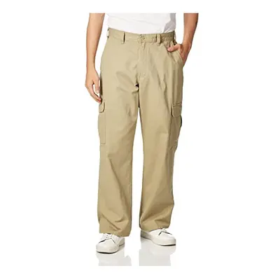 Dickies Mens Loose-Fit cargo Work Pant Khaki 42W x 32L