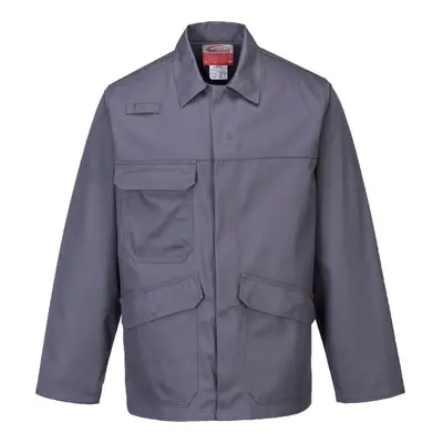 (S, Grey) Portwest Mens FR35 Bizflame Pro Jacket