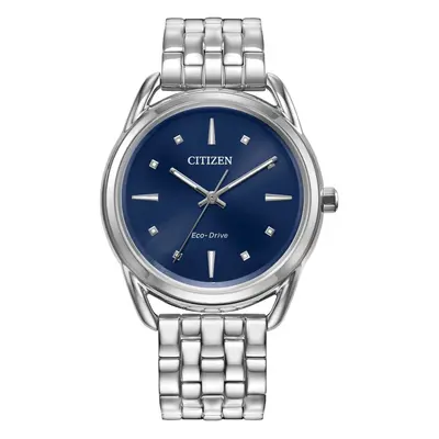 Citizen Women's Eco-Drive Dress Classic Watch in Stainless Steel Blue