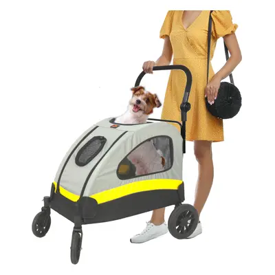 Dog Stroller Wheel Travel Pet Stroller Carrier Loads up to 20kg