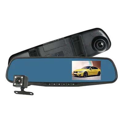 4'' 1080P FHD Dual Lens Car DVR Rear View Dash Cam Video Camera Recorder