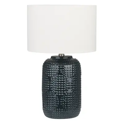 Table Lamp MUSSEL Ceramic Dark Blue