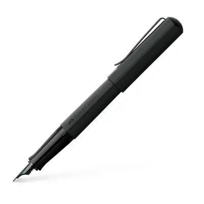 Faber-Castell Hexo Fountain Pen Nib Width F Matte Black