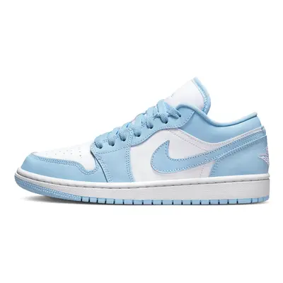 (EUR:37.5) Nike Air Jordan Low White Ice Blue Women Men Shoes