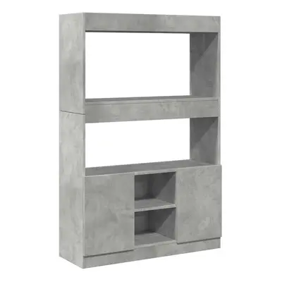 (concrete grey, x x cm) vidaXL Highboard Sideboard Storage Organiser Cabinet Cupboard Engineered