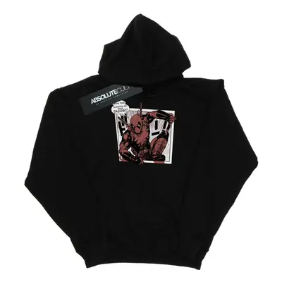 (L, Black) Marvel Mens Deadpool Breaktime Tacos Hoodie