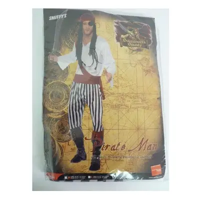 Medium Men's Pirate Costume - pirate costume mens man fancy dress outfit adult smiffys caribbean