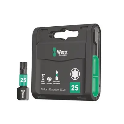 Wera WER057775 Bit-Box Impaktor TX25 x 25mm Piece