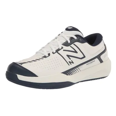 New Balance Men's V5 Hard Court Tennis Shoe White/Navy 9.5