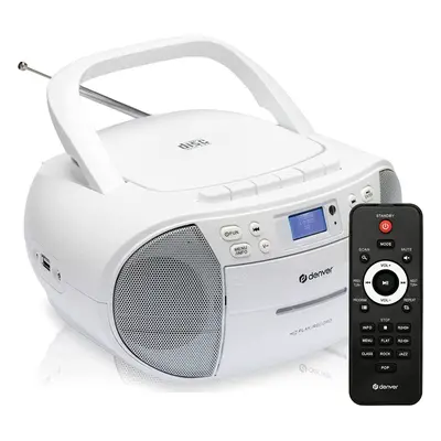 DAB Portable CD Player And Cassette Player Boombox, CD Radio Player Clock And Dual Alarm FM Radi