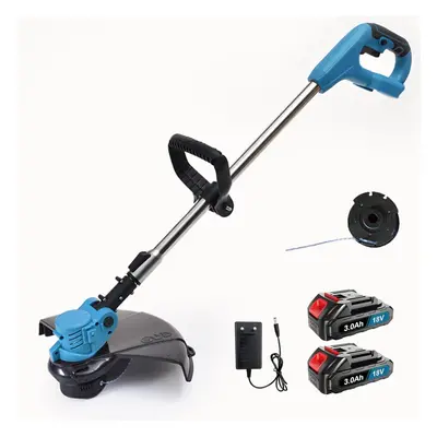 Cordless Grass Line Strimmer Weed Trimmer+2Battery+Charger-Makita Compatible