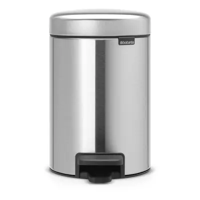 Brabantia Pedal Bin newIcon with Plastic Inner Bucket, Litre - Matt Steel