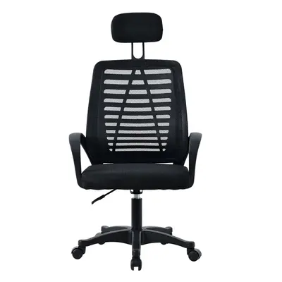 (BLACK ) MOF Mesh Ergonomic Office Chair Adjustable Headrest