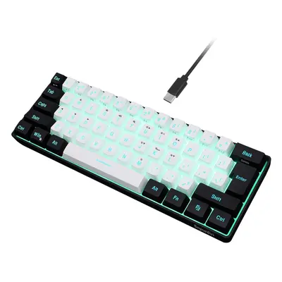 60% Wired Gaming Keyboard, RGB Backlit,Ultra-Compact Mini Keyboard