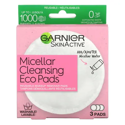 Garnier, SkinActive, Micellar Cleansing Eco Pads, Pack