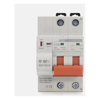 (63A) WiFi Circuit Breaker Timer Remote Control with Overload and Overvoltage/Undervoltage Prote