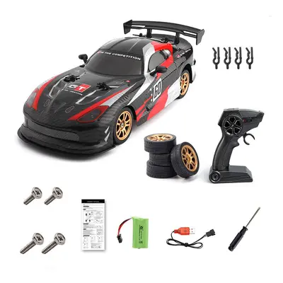 (Black) 1/16 2.4G 4WD Drift RC Car Vechicle Models Toy Full Proportional Control