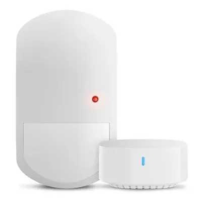 (PIR Sensor+Gateway) Smart Home Gateway PIR Motion Sensor Detect Alert For Safty Care Wireless H