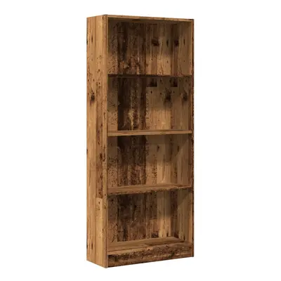 (old wood, x x cm) vidaXL Book Cabinet Display Rack Bookshelf Storage Shelf Rack Engineered Wood