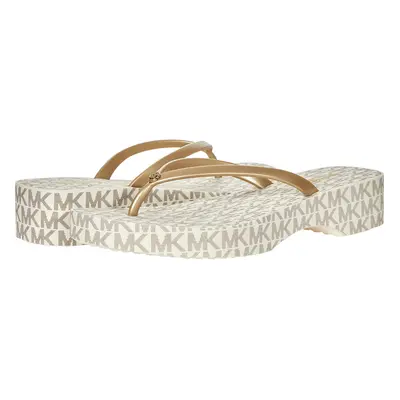 Michael Kors Lilo Flip-Flop Vanilla/Pale Gold M