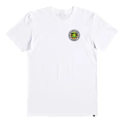 Quiksilver Mens State Graphic Tees - HI Round House (White Medium)