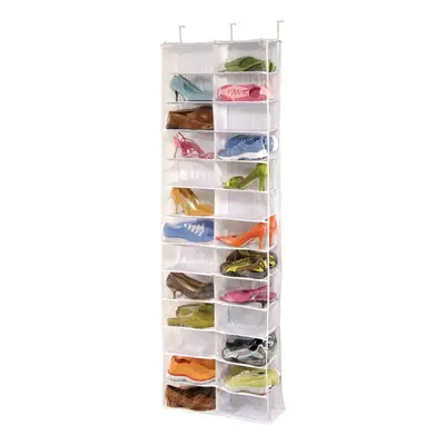 Richards Homewares Over The Door Shoe Organizer 26-Pocket Clear Vinyl