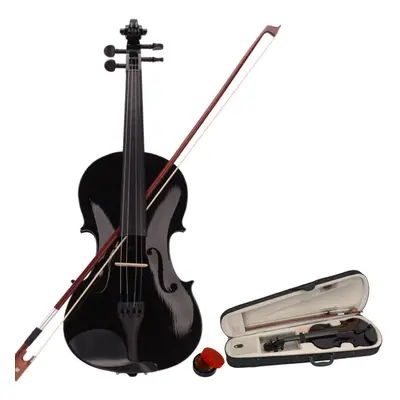 4/4 Size Acoustic Violin Set w/ Hard Case Bow Rosin for Beginner Student