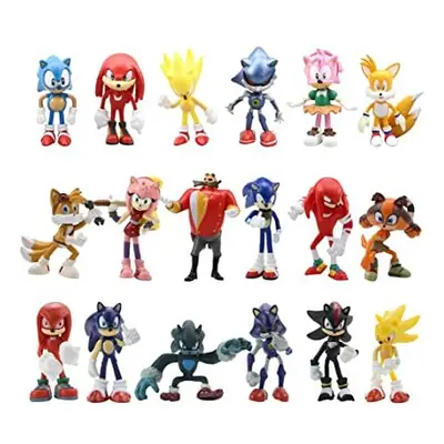 SonicThe Hedgehog Toys , 2.4'' Small Sonic The Hedgehog Action Figures , Sonic Toy, Cake Toppers