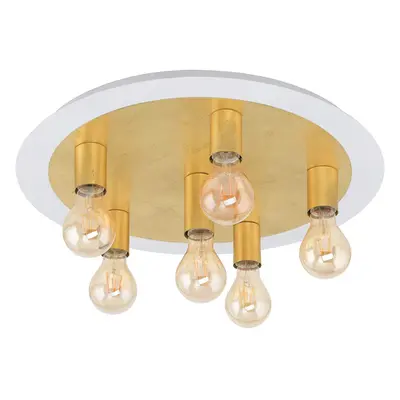 EGLO Passano Ceiling Light, Steel, W, White, Gold